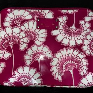 Kate Spade ♠️ small tablet/iPad 10x8 case *Floral Pink*